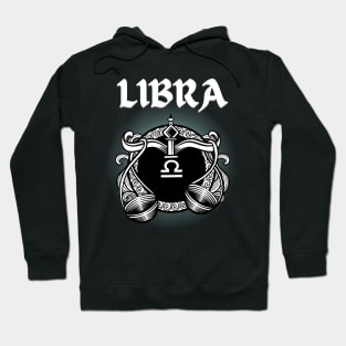 Libra Scales Gothic Style Hoodie
